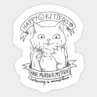 Murder Mittens Sticker